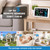 Weather Station Wireless Indoor Outdoor Thermometer Clock (White)