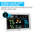 Weather Station Wireless Indoor Outdoor Thermometer Clock (White)
