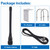 VHF Antenna Marine Radio Antenna 156-163MHz Waterproof Boat Stubby Antenna with 16.4ft RG-58U Coaxial Cable,L Mount Bracket,U Bolt,PL-259 Connector for Yacht Sailboat Eifagur