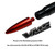 VMS Racing 50 Cal Caliber BLACK PURPLE TIP BULLET ANTENNA Heavy Gauge CNC Machined Billet Aluminum Short Compatible with CHEVY SILVERADO 1500 2500 3500 07-20