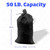 DURASACK Heavy Duty Sandbags with Ties, 14x26, Empty, Black, Pack of 10