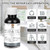 YOA Bathtub Tile Touch Up Paint, Black, 1.5 oz * 1 bottle, suitable for repairing ceramic, porcelain, and fiberglass bathtubs, tiles, and bathroom walls.