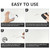 YOA Bathtub Tile Touch Up Paint, Black, 1.5 oz * 1 bottle, suitable for repairing ceramic, porcelain, and fiberglass bathtubs, tiles, and bathroom walls.