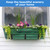 6PCS Adjustable Window Box Brackets, Heavy Duty Planter Box Brackets (6 to 12 in), Wall Mount Flower Box Brackets for Balcony, Fences, Patio, and Garden- Black