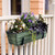 6PCS Adjustable Window Box Brackets, Heavy Duty Planter Box Brackets (6 to 12 in), Wall Mount Flower Box Brackets for Balcony, Fences, Patio, and Garden- Black