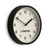 JONES CLOCKS® London Time Zone wall Clock | Small Modern Round Clock | 8" | Black | Easy to Read Numbers | Ideal for Kitchens, Home Offices and Shared workspaces