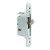 HauSun Mortise Lock with 45 Degree Keyway and Round Faceplate,Adjustable,Spring-Loaded Hook Latch Replacement for Sliding Patio Doors Constructed of Wood, Aluminum and Vinyl, 4-5/8"