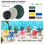 LukLoy 2" Wide 20ft Long Vinyl Straps for Patio Chairs Repairs, Green