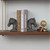 Braxio Horse Bookends Vintage Decor - Set of 2 Antique Rust Finished Horse Head Book Ends for Shelves Desk Office Decor Gifts 5.3 x 3.7 x 7 Inches