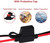 (5PACK)1.5FT 12V Battery Alligator Clip to SAE 2Pin Quick Disconnect Cable SAE to Battery Clamp Cable 7.5A Fuse
