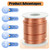 99.9% Pure Copper Wire (12 Gauge, 2MM), 50 Feet Solid Bare Copper Wire