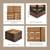 THYOI Premium Deck Tiles, 10 Pcs Patio Flooring - Golden Teak - Round Joint