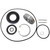 Rear Axle Wheel Bearing Seal for Honda Rancher 420 Foreman 500 520