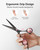 Hair Cutting Scissors, ULG Professional Hair Scissors 6.5 inch Right-Hand Razor Edge Barber Shears Salon Hair Cutting Shears Made of Japanese Stainless Steel, Hand Sharpened Black-Pink