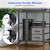 22" x 18.5" Large Printer Stand with Wheels, Mobile Rolling Printer Table Cart for Home Office, Rustic Brown Storage Organizer for Scanner, Fax, CPU, Shredder