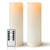 4" x 14" Large Waterproof Outdoor Flameless Candles Battery Operated LED Pillar Candles for Indoor Outdoor Lanterns, White, Long Lasting, Set of 2