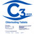 C3... 3" Stabilized Chlorine Tablets for Swimming Pools | Easy to Use | for Above Ground or Inground Pool | Individually Wrapped Chlorinating Tabs | Slow Dissolving | 5 lbs