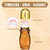 50ml Rose Quartz Roller Waist Amber Bottles for Castor Oil