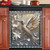 Silver Glass Hummingbird Kitchen Decor Magnetic Dishwasher Cover Sticker, 3D Flower Bird Dishwasher Magnet Full Door Cover, 23"x 26" Hummingbird Home Fridge Magnet Panel Decal