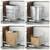Pull Out Trash Can Under Cabinet, Adjustable Slide Out Trash Can Kit with Full Extension Slides, Under Sink Cabinet Organizer (Bin Not Included), Fits Min. 12" Cabinet Opening
