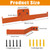 1 Pack Backpack Leaf Blower Hanger with Hose Holder, Heavy-Duty Orange Rack