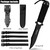 Dive Knife - Scuba Diving Knife with holster, 2 Types Sheath 2 Pairs Thigh Leg Straps, Black Premium Divers Knives Shears for Outdoor Spearfishing, Snorkeling