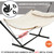 Hammock Balance Ropes Kit Designed for Double Spreader Bar Hammock with 12Ft Metal Stand, Anti-Tip Safety Straps to Prevent Hammocks from Flipping Over Black (1 Set)