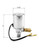 QWORK Air Horn Solenoid Valve, 1/4" NPT 12V Electric Air Valve (Solenoid) for 1/4" OD Hose, Chrome Plated, 2 Pack