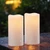 GenSwin Outdoor Flameless Led Candles Battery Operated Remote, 4 x 8 in