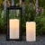 GenSwin Outdoor Flameless Led Candles Battery Operated Remote, 4 x 8 in