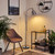 LALISU Industrial Floor Lamps Rustic Farmhouse Floor Lamps for Living Rooms