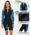 Halcurt Women's Zip Front Full Body 1 Piece Rash Guard Swimsuits