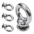 Boat Fender Eye Replacement for Quick Release Boat Fender Bumper Hanger Clips Locks, Stainless Steel Marine Fender Bumper Hook.