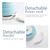 Food Grade Silicone Portable Collapsible Electric Travel Kettle (Blue)