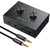 LiNKFOR 4-Port Bidirectional 3.5mm Audio Switch with Volume Control