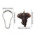 12Pcs Elephant Shower Curtain Hooks for Nature Animal Home Decor