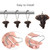 12Pcs Elephant Shower Curtain Hooks for Nature Animal Home Decor