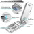 JEINAPA Aluminum Pill Splitter Cutter with Auto Centering Device, 316L Stainless Blade, Genuine Leather Case, Professional Pill Splitter for Cutting Small or Large Pills (Silver)