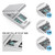 JEINAPA Aluminum Pill Splitter Cutter with Auto Centering Device, 316L Stainless Blade, Genuine Leather Case, Professional Pill Splitter for Cutting Small or Large Pills (Silver)