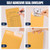 1000-Count Cash Deposit Envelopes, #11 Self-Sealing, 28lb Brown Kraft Paper Cash Envelopes for Small Businesses, Retailers, Restaurants