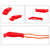 20 Pcs Emergency Safety Whistle Plastic Whistles Set with Lanyard
