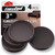 Ezprotekt Non Slip Rubber Caster Cups for Hardwood Floors 3" Brown 4Pcs