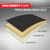 Motor Trend Faux Leather Padded Rear Bench Car Seat Cover With Storage Pockets