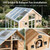 25W Solar Fan for Chicken Coop with Battery, 3 Modes Controller