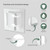 Vent Systems 4'' x 4'' Inch White - Pack of 2 - Metal Access Panel - Easy Access Doors - Access Panel for Drywall, Wall, Electrical and Plumbing Service Door