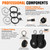 SERTT Weight Cable Pulley System Gym, Upgraded Cable Pulley Attachments for LAT Pull Down, Biceps Curl, Tricep, Arm Workouts - Home Gym Add On Equipment