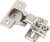 Silverline 1/2 inch Overlay Concealed Cabinet Hinges, Self-Closing Short Arm European Hinge for Face Frame Cabinets, 105Deg Opening, 35mm Cup, Screw-On Steel Hardware with Screws (10 Pack)