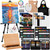 187Pcs Professional All-in-One Art Painting Kit with Aluminum & Beech Wood Easel, 96 Acrylic, Watercolor & Oil Paint Set, Complete Art Supplies Painting Set for Adults, Artists, Beginners