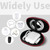 1 Pack Oval Earbud Case Storage Bag with Carabiner, Red