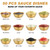 Tanlade 50 Pack 3.2 Inch Metal Sauce Bowls Bulk Stainless Steel,Gold